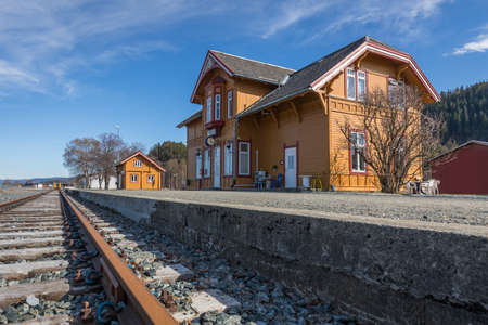 Hell Station near Trondheim in Norwayの写真素材