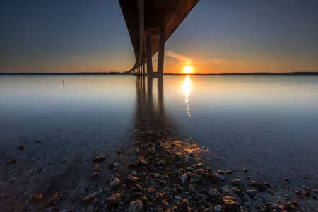 A new road bridge close to Frederikssund in Denmarkの写真素材