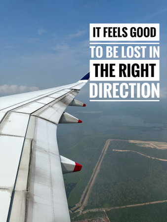Inspirational and motivational quote concept with blurry backgroundの写真素材