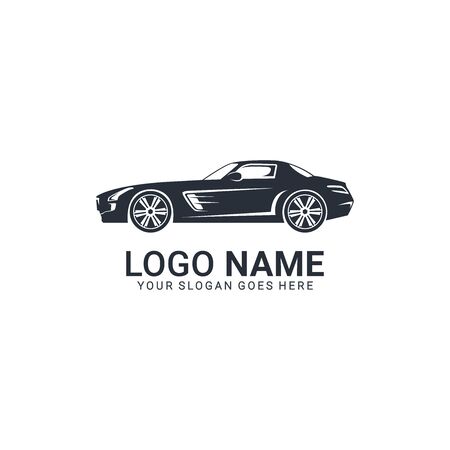 Luxurious car logo design. Editable logo designのイラスト素材