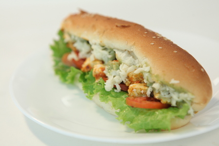 Juicy Hot Dogの写真素材