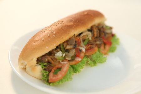 Juicy Hot Dogの写真素材