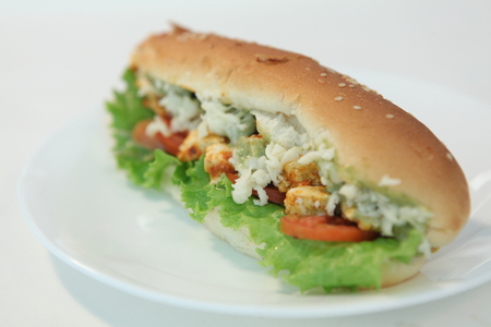 Juicy Hot Dogの写真素材