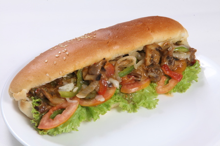 Juicy Hot Dogの写真素材