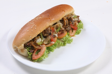 Juicy Hot Dogの写真素材