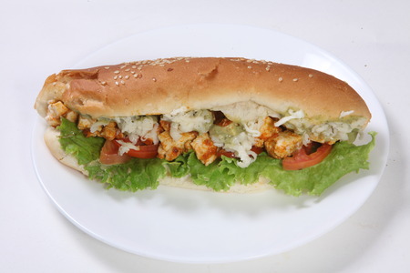 Juicy Hot Dogの写真素材