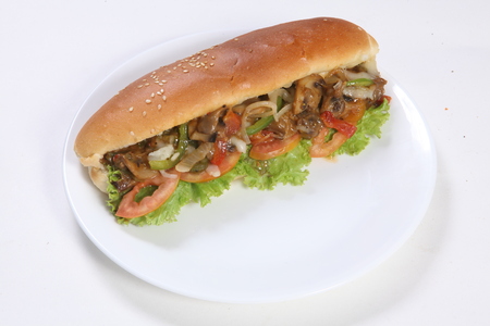 Juicy Hot Dogの写真素材