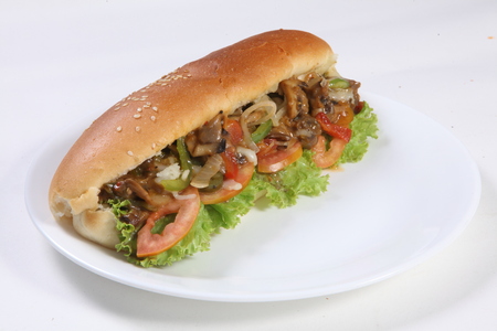 Juicy Hot Dogの写真素材