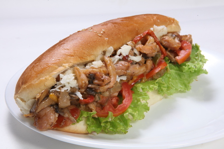 Juicy Hot Dogの写真素材