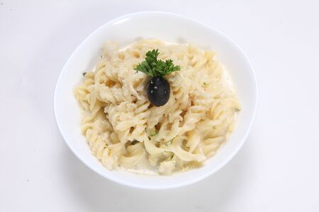 White Sauce Pastaの写真素材