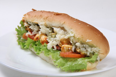 Juicy Hot Dogの写真素材