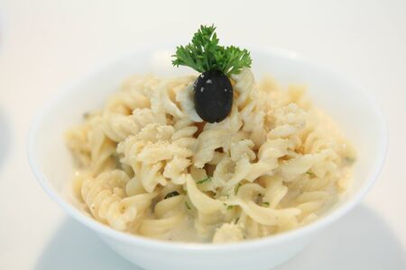 White Sauce Pastaの写真素材