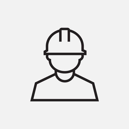 Vector illustration of engineer icon. industry, technology, work vector sign for graphic, web and mobile designのイラスト素材
