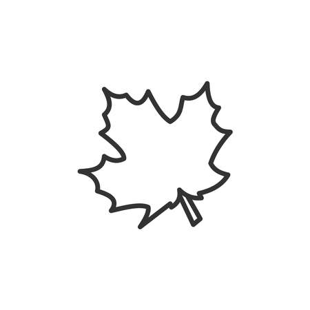 leaf, plant vector isolated icon symbol on white background for website and mobile app designのイラスト素材