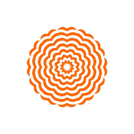 vector illustration of flower shape icon for graphic and website designのイラスト素材