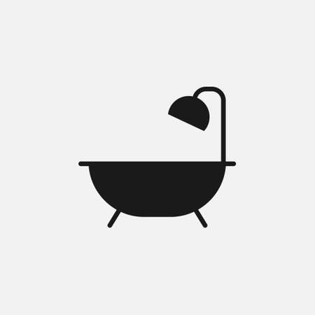bathtub, bathroom vector icon. bath, hygiene  vector isolated symbol for web and mobile appのイラスト素材