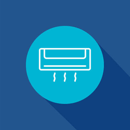 air conditioner vector icon. cooler, fan, electric, climate vector sign for website and mobile app designのイラスト素材