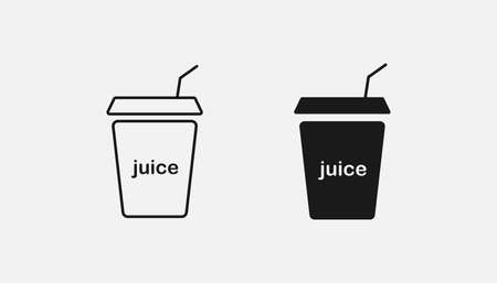 juice vector icon. fruit, drink symbol for web and mobile appのイラスト素材