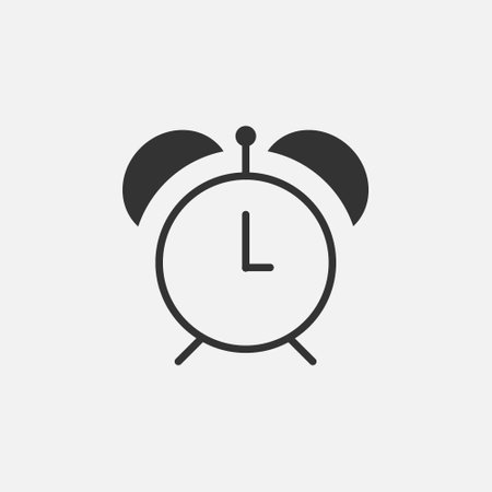 clock, alarm vector icon. time, hour, watch, timer  vector symbol for web and mobile app Isolated sign symbol vector illustration eps10のイラスト素材