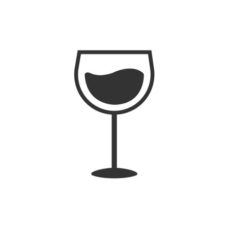 red wine icon. wineglass, glass, alcohol, drink sign for web and mobile appのイラスト素材