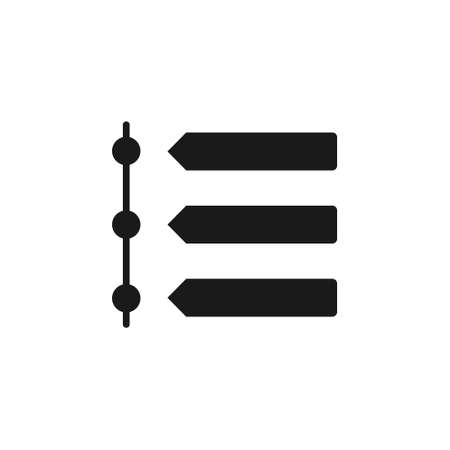 timeline icon symbol illustration for web and mobile appのイラスト素材