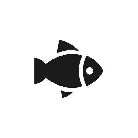 Fish icon. sea, ocean, nature, animal sign. Fishing, aqua, seafood, wildlife, aquatic symbol for web and mobile appのイラスト素材