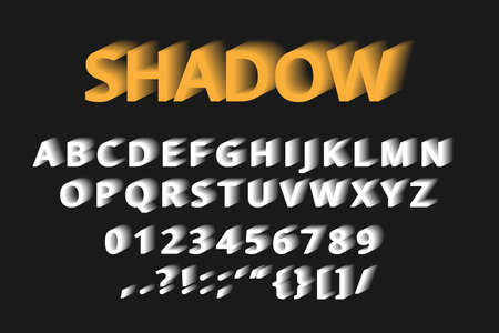 shadow effect text on dark background. 3d text shadow effectのイラスト素材