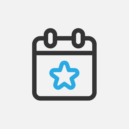 Calendar vector icon. Isolated schedule icon vector design. Designed for web and app design interfaces.のイラスト素材