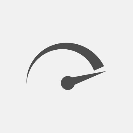 Speedometer, tachometer icon. Speed indicator sign. Internet car speed. Performance concept. Speedometer simple icon illustration for website, ui ux, mobile app and graphic designのイラスト素材