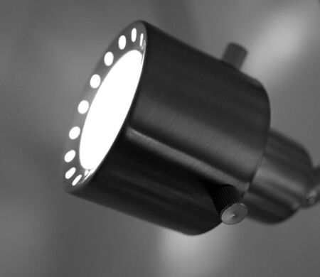 Interior spotlight lamp facing leftの写真素材