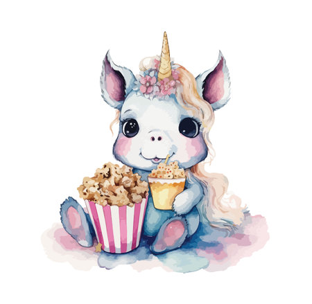 Unicorn clipart, isolated vector illustration.のイラスト素材