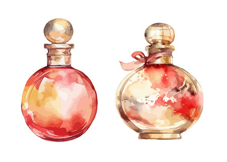 Perfume clipart, isolated vector illustration.のイラスト素材