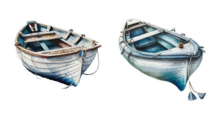 Boat clipart, isolated vector illustration.のイラスト素材