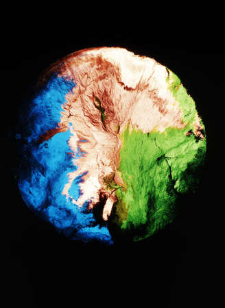 Abstraction in the form of a unknown planet close upの写真素材