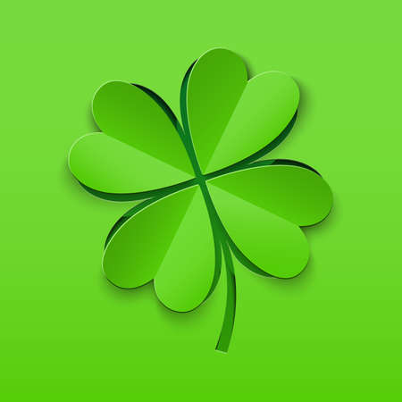 Background for St. Patricks Day with lucky clovers. Vector illustration.のイラスト素材