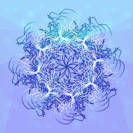 Snowflake abstractのイラスト素材