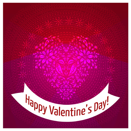 Valentine's day cardのイラスト素材