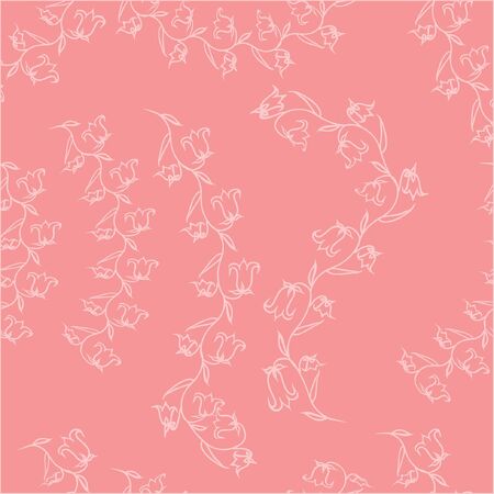 Vector decorative seamless pattern with herbal and floral motifsのイラスト素材