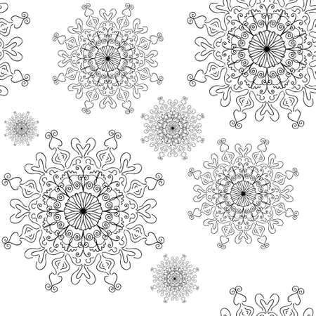 Seamless background in abstract style, vector design element.のイラスト素材