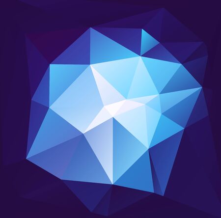 Abstract decorative background with triangular polygonsのイラスト素材