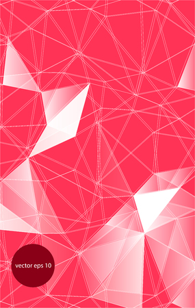 Abstract decorative background with triangular polygonsの写真素材