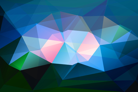 Abstract decorative background with triangular polygonsのイラスト素材