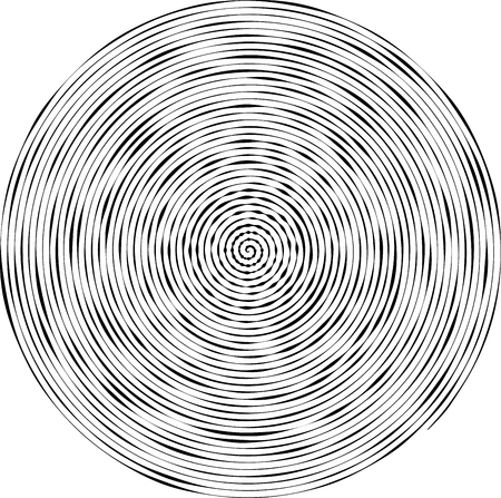 Abstract striped background in circle. Concentric circles, ripple effect.のイラスト素材