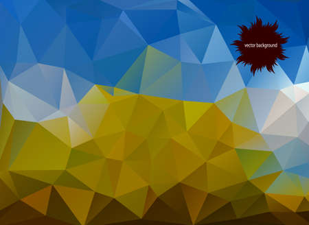 Abstract decorative background with triangular polygonsの写真素材