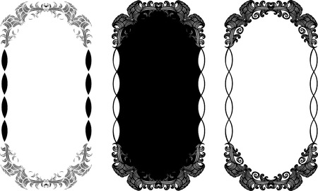 Collection of design elements. Frames and borders.の写真素材