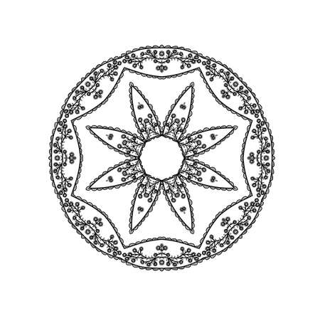 Abstract beautiful mandala, ornate element for design.の写真素材