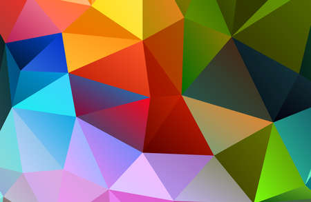 Abstract decorative background with triangular polygonsの写真素材