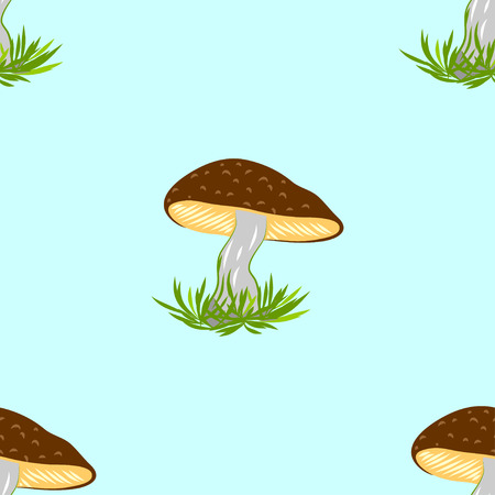 decorative seamless pattern with herbal and floral motifsのイラスト素材