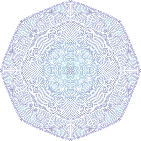 Ornamental card with mandala. Vintage decorative elements.のイラスト素材