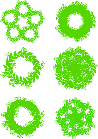 Collection of design elements. Frames and borders.のイラスト素材